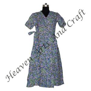 Kimono con estampado de algodón, diseño Floral, albornoz largo, chaqueta, vestido Maxi, Ropa Étnica para mujer, hogar, Hotel - Product Image 4