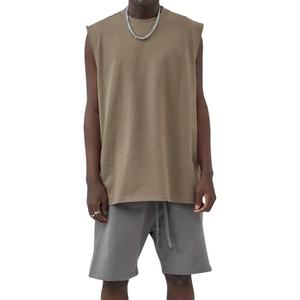 Gran oferta de verano, camisas sin mangas para hombre, chaleco Vintage lavado 100% algodón, camisetas sin mangas en blanco personalizadas, ropa de calle, camiseta de Fitness - Product Image 6