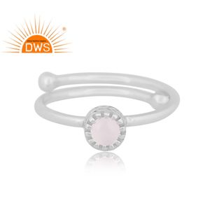 Handmade Design 925 Fine Sterling Silver Natural Rainbow Moonstone Gemstone <b>Adjustable</b> <b>Ring</b> Jewelry Manufacturer - Product Image 2