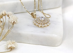 Special Offer VVS Moissanite Diamond Halo Pendant Necklace With 14k Gold Fine Jewelry Minimalist Fashion For Women Fashion - Product Image 5