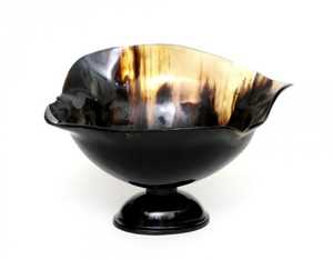 Elegant Rustic Natural Horn <b>Salad</b> Tool Wholesale Price Serving <b>Bowl</b> for Eclectic Tribal Style Homes - Product Image 3