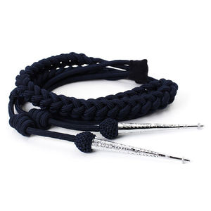 Cordes d'uniforme Aiguillette d'épaule de fil d'argent d'usine faites à la main avec des bouts en métal - Product Image 5