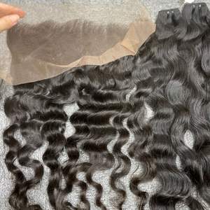 Máquina de paquete de cabello Remy vietnamita chino, trama doble, alta calidad, 8 pulgadas, trenzado de cabello humano con ondas naturales estiradas - Product Image 4