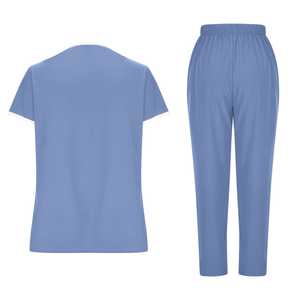 Infirmière à manches courtes pour femmes de qualité supérieure Scrubs Uniformes hospitaliers doux à un prix Combinaisons de gommage médical - Product Image 2