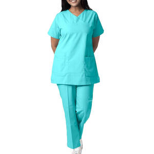Buen material Scrub uniforme hecho en Pakistán de alta calidad Scrubs uniforme último diseño al por mayor tasa Scrub uniforme - Product Image 1