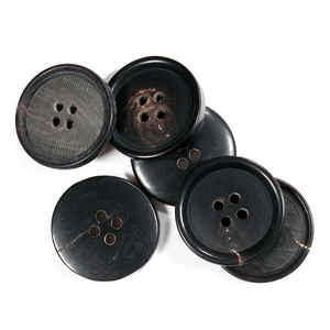 Vos boutons Logo 4 trous bouton rond jamais fissuré dos plat maille plaquée Standard haute qualité supérieure avancée - Product Image 2