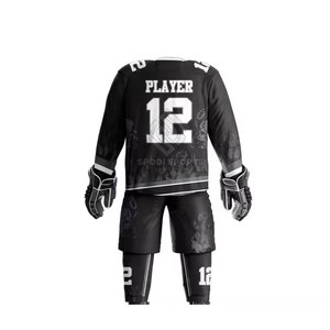 Meilleure vente au prix d'usine uniforme de hockey sur glace en vrac doux au toucher uniforme de hockey sur glace pour unisexe - Product Image 5