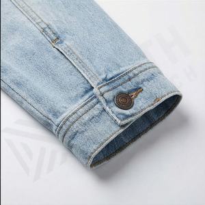 Wholesale Classic Denim <b>Jacket</b> <b>Women</b> Basic Long Sleeve Embroidery Fashion Trendy Casual Outerwear Coat Customized Color - Product Image 6