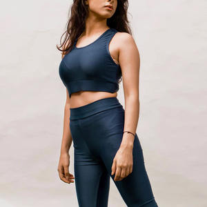 2025 adultos Etiqueta Privada logotipo personalizado 2 uds alto estiramiento impresión Digital transpirable Yoga conjuntos Fitness mujer ropa - Product Image 6