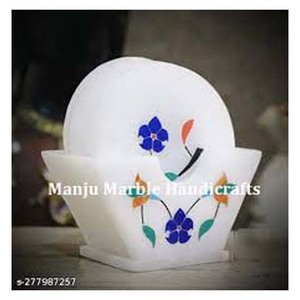 Juego de posavasos con incrustaciones de mármol de diseño de clase Premium de producto de alta calidad con nácar para decoración del hogar y el Hotel artículo de regalo - Product Image 5