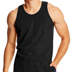 Camiseta sin mangas transpirable y chaleco de entrenamiento para hombre hecho a medida del proveedor OEM, técnica lavada - Product Image 1