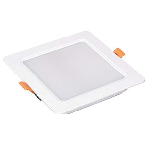 Faretto da incasso a LED quadrato 12W 1200LM 3000 caldo K 145x145mm soffitto di montaggio 2-in-1 e illuminazione da incasso/ - Product Image 1