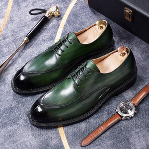 Chaussures Richelieu en Cuir Véritable pour Homme – Modèle Classique à Bout Ailé pour Occasions Formelles - Product Image 2
