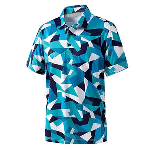 Nouvelle dernière mode en gros hommes Logo personnalisé polos de golf 100% polyester séchage rapide respirant sport chemises à manches courtes - Product Image 2