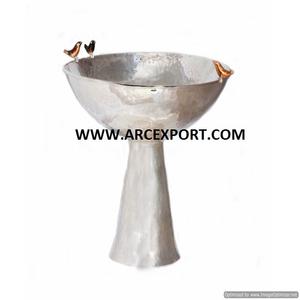 Bol design unique plaqué or à texture martelée en métal personnalisé Khajoor Pots et bols de service à date d'Inde - Product Image 3