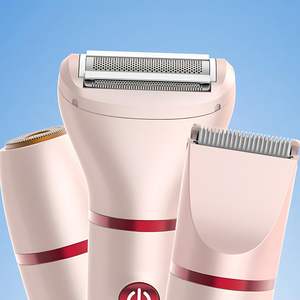 Afeitadora Eléctrica USB para Mujer, Recortadora Rotativa Facial y Corporal para Piernas y Axilas, Impermeable IPX6 con Pantalla LCD, Repuesto - Product Image 1