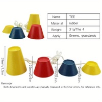 4 pièces ensemble de pointes d'entraînement de balle de Golf hiver neigeux conditions de terrain en caoutchouc T-Shirts porte-balles de Golf t-shirts parcours de Golf plateaux de balles