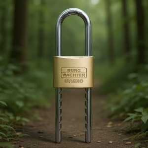 BURG-WCHTER Cylinder <b>Padlock</b> with 50mm Brass Shackle Pack Size 3 - Product Image 3