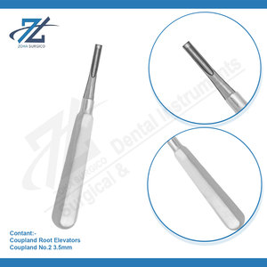 Coupland 3.5mm élévateurs radiculaires remplissage des dents haute qualité allemande en acier inoxydable extraction dentaire ascenseur fabricant Pakistan - Product Image 3