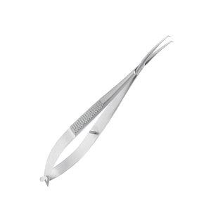 เครื่องมือจักษุแพทย์ คีมจับแบบ Clayman ปากคีมโค้ง 70 องศา ด้ามจับแบบไขว้ - Product Image 1