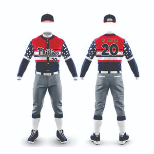 Uniforme de béisbol personalizado para hombre de alta calidad de estilo único superior Impresión por sublimación Recién llegado Uniforme de béisbol de último diseño - Product Image 6