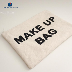 Canvas Cosmetic Zipper Pouch for Makeup and <b>Toiletry</b> Wholesale Supply - Product Image 1