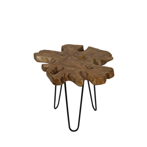 <b>Inflatable</b> Eco-Friendly Modern Minimalist Oval Teak Top Table Gubuk Bali F011018 for Living Room Home <b>Furniture</b> - Product Image 3