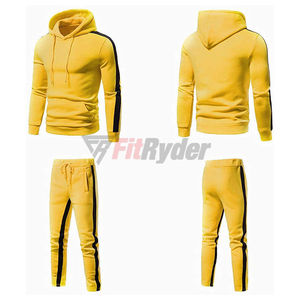 Ensemble pull-over de jogging unisexe pour hommes, pantalon de survêtement à capuche, logo personnalisé, pantalon cargo 2 pièces de créateur - Product Image 3