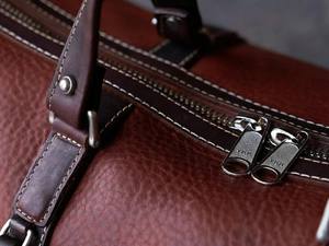 <b>Men</b> Genuine <b>Leather</b> Duffle <b>Bag</b> Luxury Sport Polyester Lining Vintage Saddle Brown <b>Weekender</b> Travel Gym Overnight Luggage Gift - Product Image 5