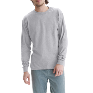 Sweat-shirt en coton biologique pour homme, bleu marine, blanc, vert foncé, échantillon gratuit, vente en gros, manches longues, impression de logo personnalisée disponible - Product Image 4