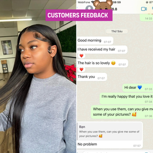 สินค้าขายร้อน 2024 ขายส่งผมดิบวิกผมมนุษย์เวียดนามวิกผมลูกไม้ด้านหน้าวิกผมผมมนุษย์สําหรับผู้หญิงสีดํา - Product Image 6