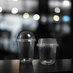 Quang Quan 16oz 95mm desechables transparentes de una sola pared PP vasos de plástico para jugo café leche té bebidas - Product Image 2