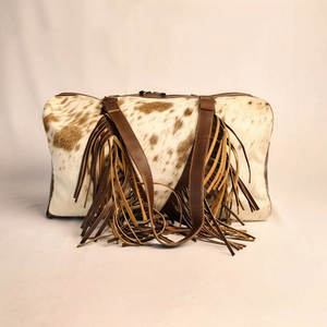 <b>Bulk</b> Quantity Unique Design Leather Cowhide Duffle <b>Bag</b> 2026 New Stylish Custom Color 100% Leather Cowhide Duffle <b>Bag</b> - Product Image 1