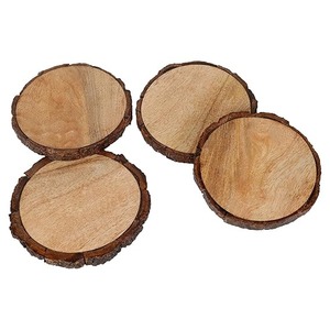 Ensemble de sous-verres émaillés en bois de manguier de haute qualité cadeaux d'affaires multi-usages écologiques décor à la maison signe mural et sous-verres en noyer - Product Image 3