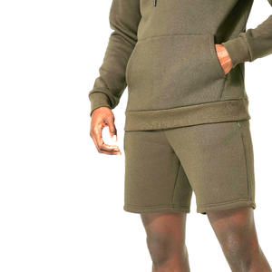 ชุดเซ็ตเสื้อฮู้ดดี้และกางเกงขาสั้นลำลองสำหรับผู้ชาย ฤดูหนาว สีสันแบบคัสตอม สองชิ้น คุณภาพสูง ผ้าฝ้าย/โพลีเอสเตอร์ 100% แห้งเร็ว รับสกรีนโลโก้ - Product Image 3