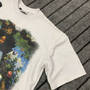 T-shirt personnalisé pour hommes, coupe en boîte, surdimensionné, poids lourd 100% coton, épaule basse, coupe carrée, T-shirt Streetwear court - Product Image 3