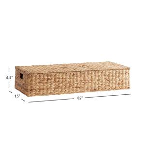 Cesta de Almacenamiento Tejida a Mano de Jacinto de Agua para Debajo de la Cama, Venta al por Mayor, Ecológica, Hecha en Vietnam - Product Image 2