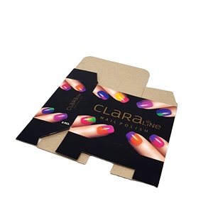 Custom Printed Recyclable Cardboard Cosmetic Boxes with Matt Lamination & UV Coating for <b>Nail</b> Polish and Cuticle Oil - Product Image 1
