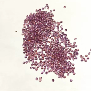 Piedras preciosas naturales rodolita facetadas sueltas de corte brillante redondo de 1,50mm de color rosa - Product Image 2