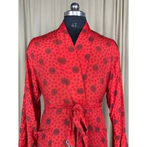 Silky Soft Men's Kimono <b>Robe</b> Elegant Vintage House <b>Beach</b> Wear Timeless Comfy Lounge Sustainable Classic Masculine Gift Idea - Product Image 1