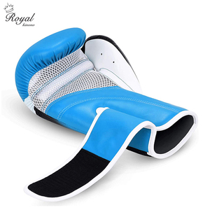 Gants de boxe en cuir de vache de haute qualité 8oz 10oz 12oz 14oz avec logo personnalisé en cuir PU brillant et durable pour l'entraînement et le combat - Product Image 6