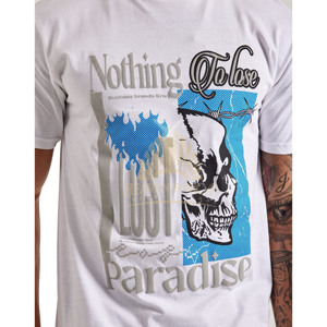 Vente en gros de t-shirt à col rond à impression bouffante personnalisée graphique imprimé 100% coton t-shirt à ourlet d'épaule régulière pour hommes sonnerie - Product Image 3