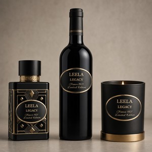 Etiqueta Adhesiva de Aluminio Personalizada de Lujo Vintage, Etiqueta Metálica Autoadhesiva de Grado Alimenticio, Duradera, Impermeable, para Botellas de Perfume - Product Image 5