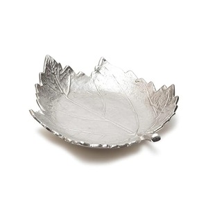 Frutero de aluminio con acabado hecho a mano de la mejor calidad en forma de hoja, utensilios de cocina de diseño moderno, vajilla fabulosa, inauguración de la casa - Product Image 1