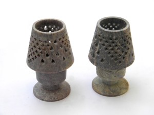 Soporte de luz en T de búho con tapa en el fondo, candelabro votivo de piedra Natural, soporte de luz en T fino tallado, artesanía hecha a mano India - Product Image 6