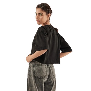 T-shirt décontracté à manches courtes en coton doux pour femmes, confortable, respirant, décontracté, essentiel, mode d'été, simple et basique - Product Image 3