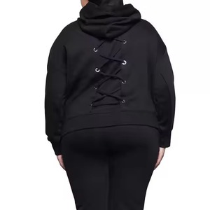 Solid Color <b>Women</b> Cropped Hoodies Breathable Fabric Gym & Training Wear <b>Women</b> Hoodies Lightweight <b>Pullover</b> <b>Women</b> Hoodie - Product Image 6