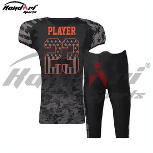 Uniforme de fútbol americano de diseño personalizado 2024, servicio OEM al por mayor, uniforme de fútbol americano transpirable para hombres, material de poliéster - Product Image 3