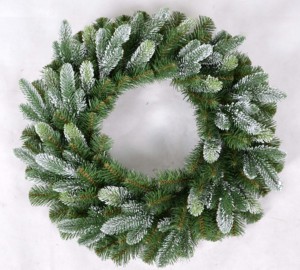 Artificial Christmas Wreath 45–180cm – Decorated, Snowy & Green Door Wreaths with Ornaments, LED Lights & <b>Pinecones</b> - Product Image 5