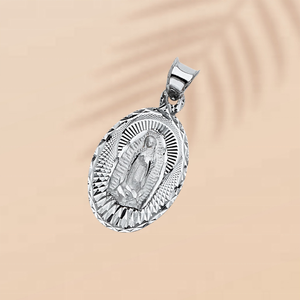 Colgante Clásico de Aleación Metálica Plateada con la Imagen de la Virgen María, Joyería de Moda Unisex, Accesorio Infantil de Tendencia para Toda Ocasión - Product Image 3